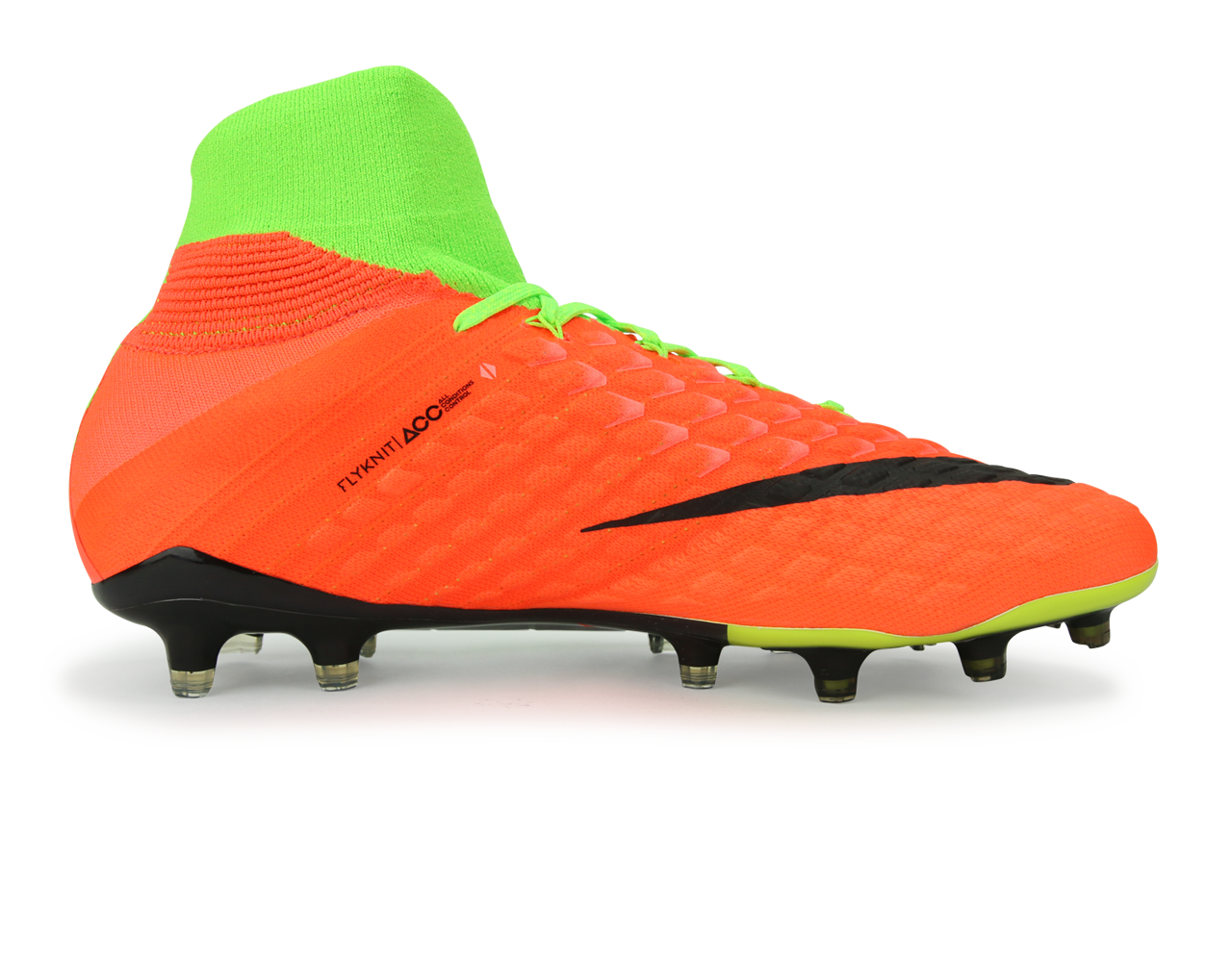 Nike Men's Hypervenom Phantom III Dynamic Fit FG Electric Green/Black/Hyper Orange