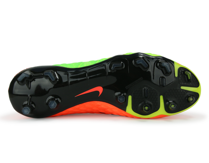 Nike Men's Hypervenom Phantom III Dynamic Fit FG Electric Green/Black/Hyper Orange