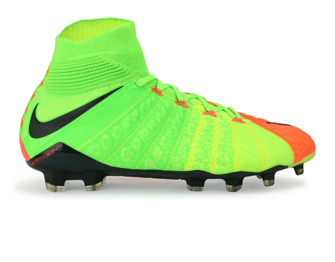 Nike Men's Hypervenom Phantom III Dynamic Fit FG Electric Green/Black/Hyper Orange