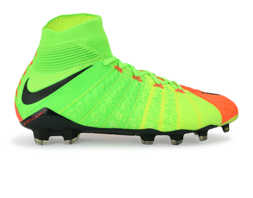 Nike Men's Hypervenom Phantom III Dynamic Fit FG Electric Green/Black/Hyper Orange