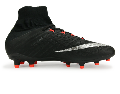 Nike Kids Hypervenom Phantom III Dynamic Fit FG Black/Metalic Silver/Anthracite