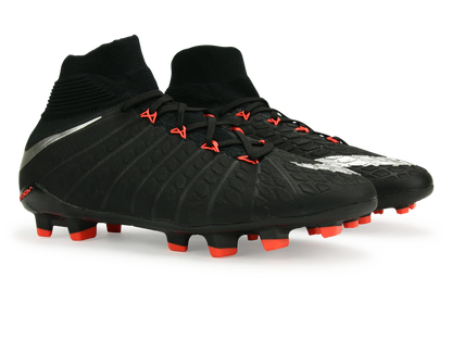 Nike Kids Hypervenom Phantom III Dynamic Fit FG Black/Metalic Silver/Anthracite
