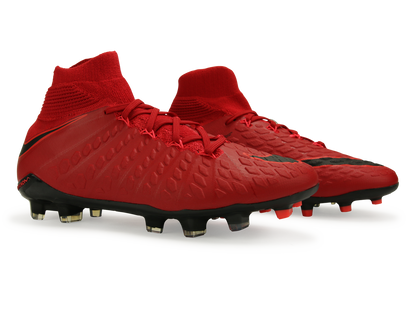 Nike Kids Hypervenom Phantom III Dynamic Fit FG University Red/Black