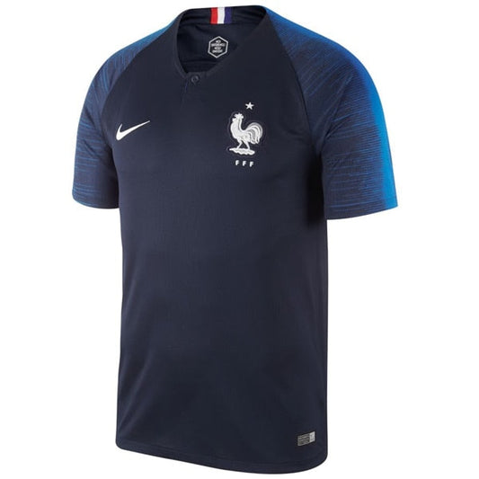 Nike Men's France 18/19 Home Jersey Obsidian/White