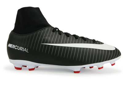 Nike Kids MercurialX Victory VI Dynamic Fit FG Black/White/Dark Grey