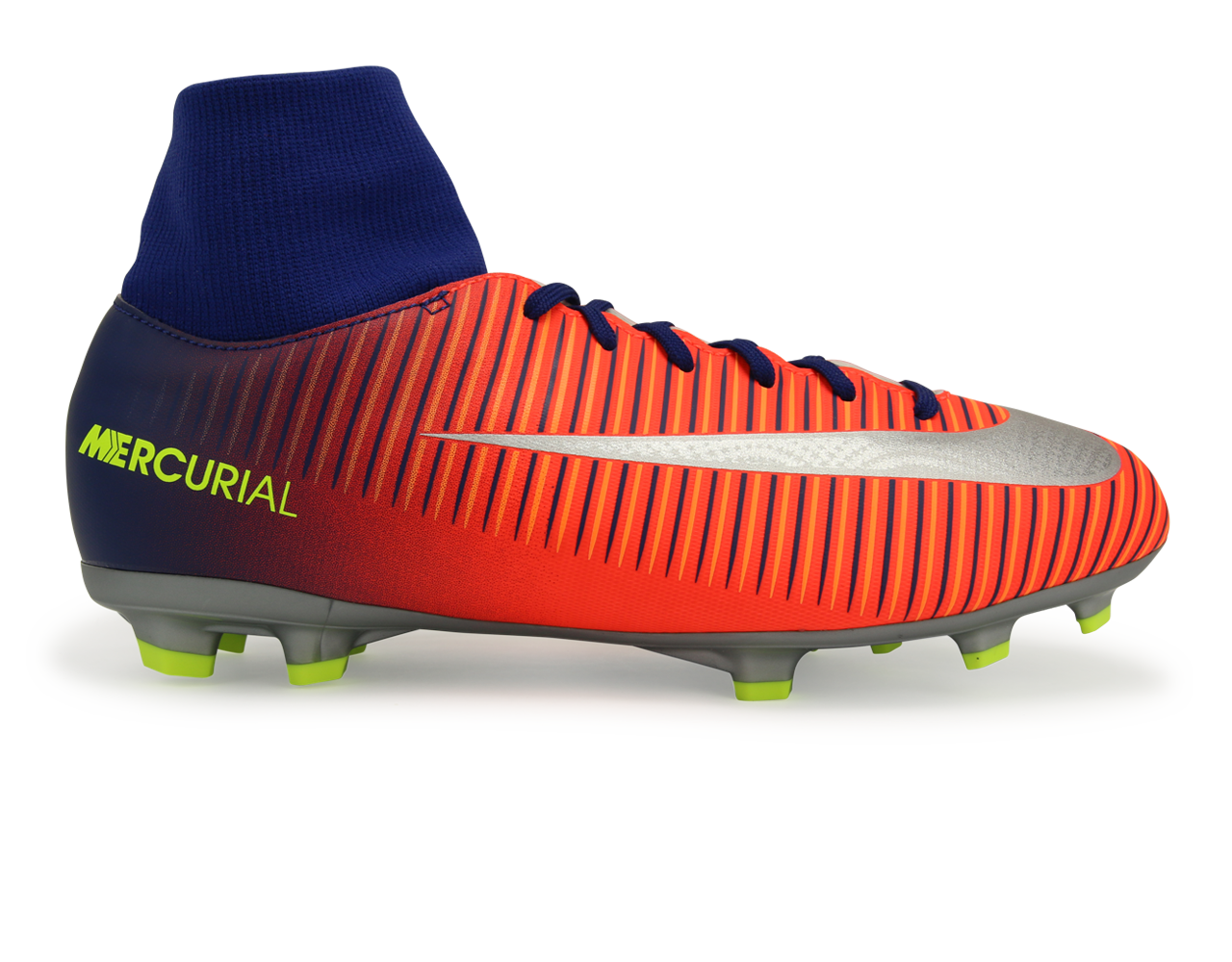 Nike Kids MercurialX Victory VI Dynamic Fit FG Deep Royal Blue/Chrome/Total Crimson