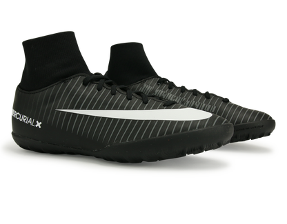 Nike Kids MercurialX Victory VI Dynamic Fit Turf Soccer Shoes Black/White/Dark Grey
