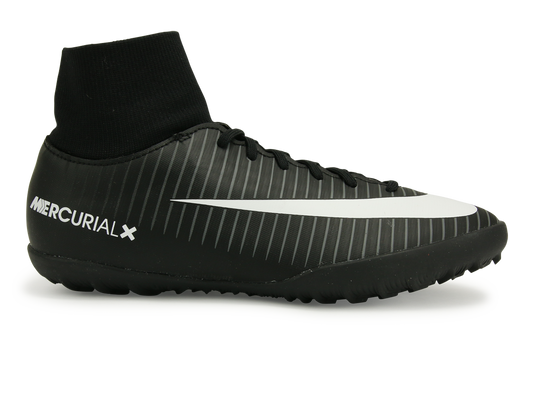 Nike Kids MercurialX Victory VI Dynamic Fit Turf Soccer Shoes Black/White/Dark Grey