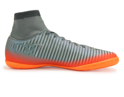 Nike Men's MercurialX Victory VI CR7 Dynamic Fit Indoor Soccer Shoes Cool Wolf GreyGrey/Metallic Hematite