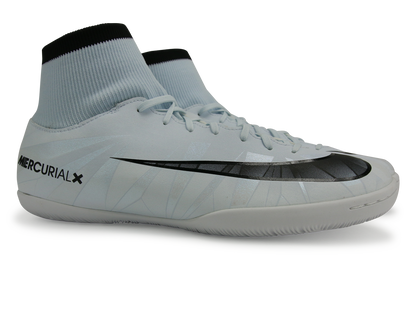 Nike Men's Mercurial Victory VI CR7 DF Indoor Soccer Shoes Blue Tint/Black/White