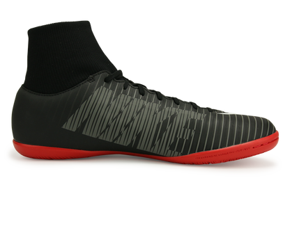 Nike Men's MercurialX Victory VI Dynamic Fit Indoor Soccer Shoes Black/White/Dark Grey