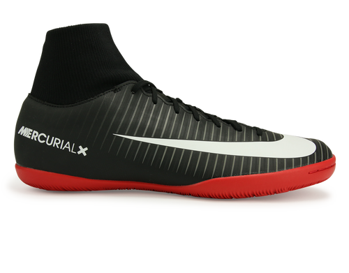 Nike Men's MercurialX Victory VI Dynamic Fit Indoor Soccer Shoes Black/White/Dark Grey