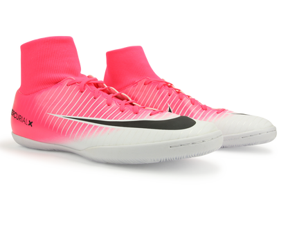 Nike Men's MercurialX Victory VI Dynamic Fit Indoor Soccer Shoes Racer Pink/Black/White