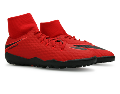Nike Men's Hypervenom X Phelon 3 DF Turf Shoes University Red/Black