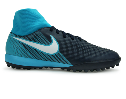 Nike Men's MagistaX Onda II DF Turf Shoes Obsidian/Gamma Blue