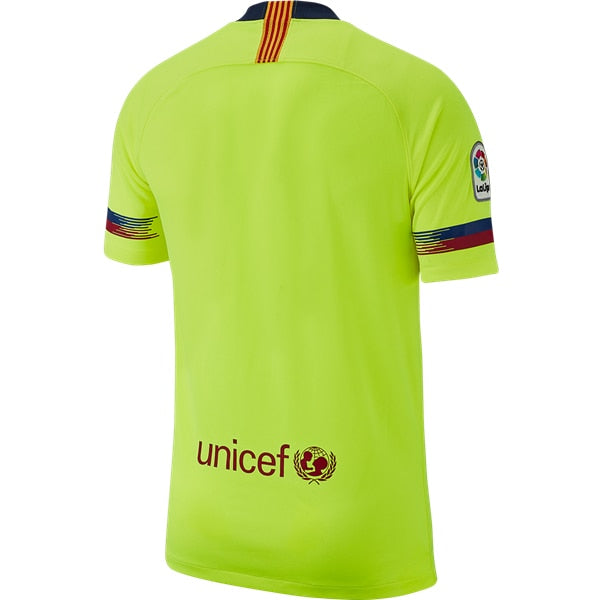 Nike Men's FC Barcelona 18/19 Away Jersey Volt/Deep Royal Blue