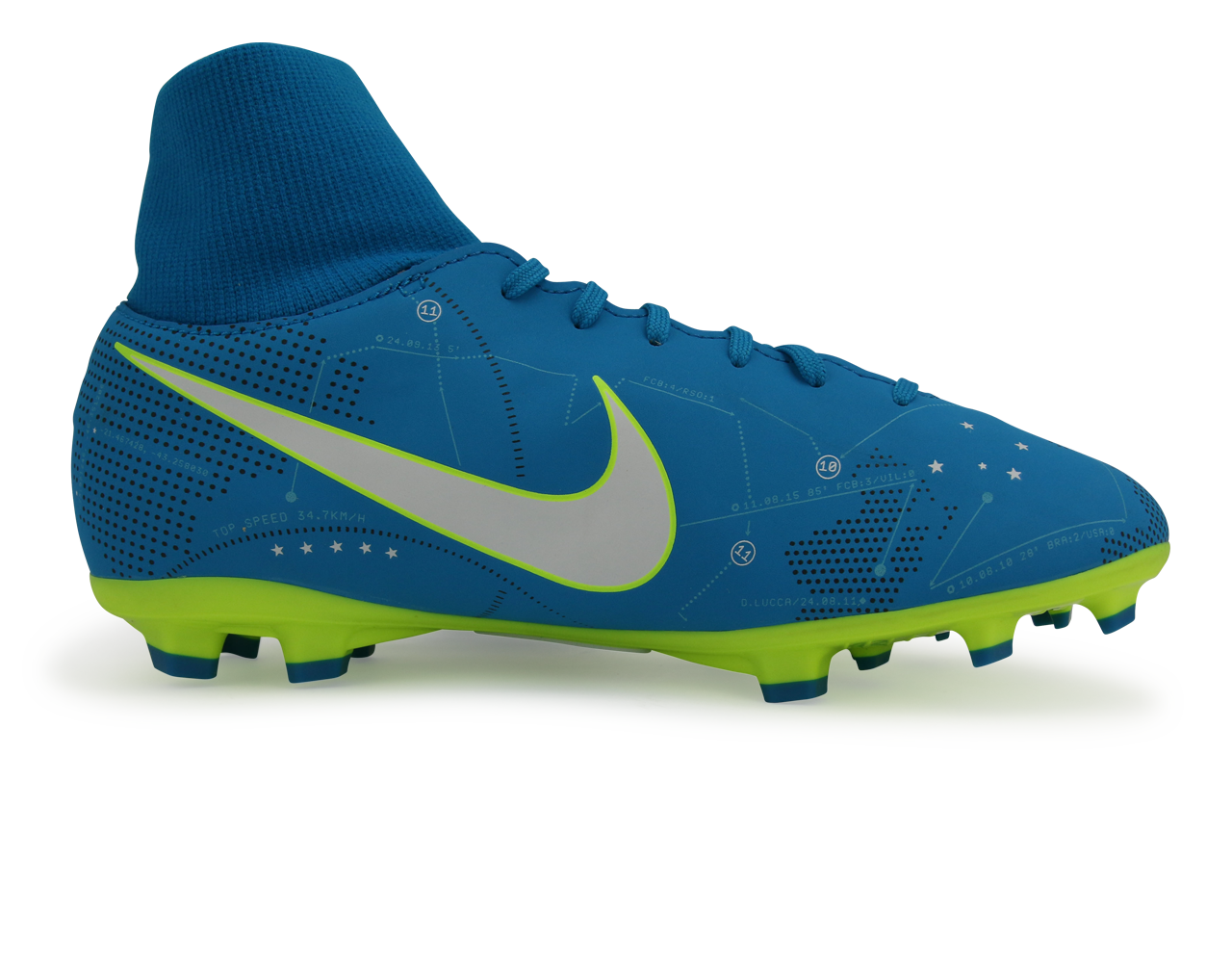 Nike Kids Mercurial Victory Dynamic Fit Neymar Jr FG Blue Orbit/White
