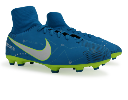 Nike Kids Mercurial Victory Dynamic Fit Neymar Jr FG Blue Orbit/White