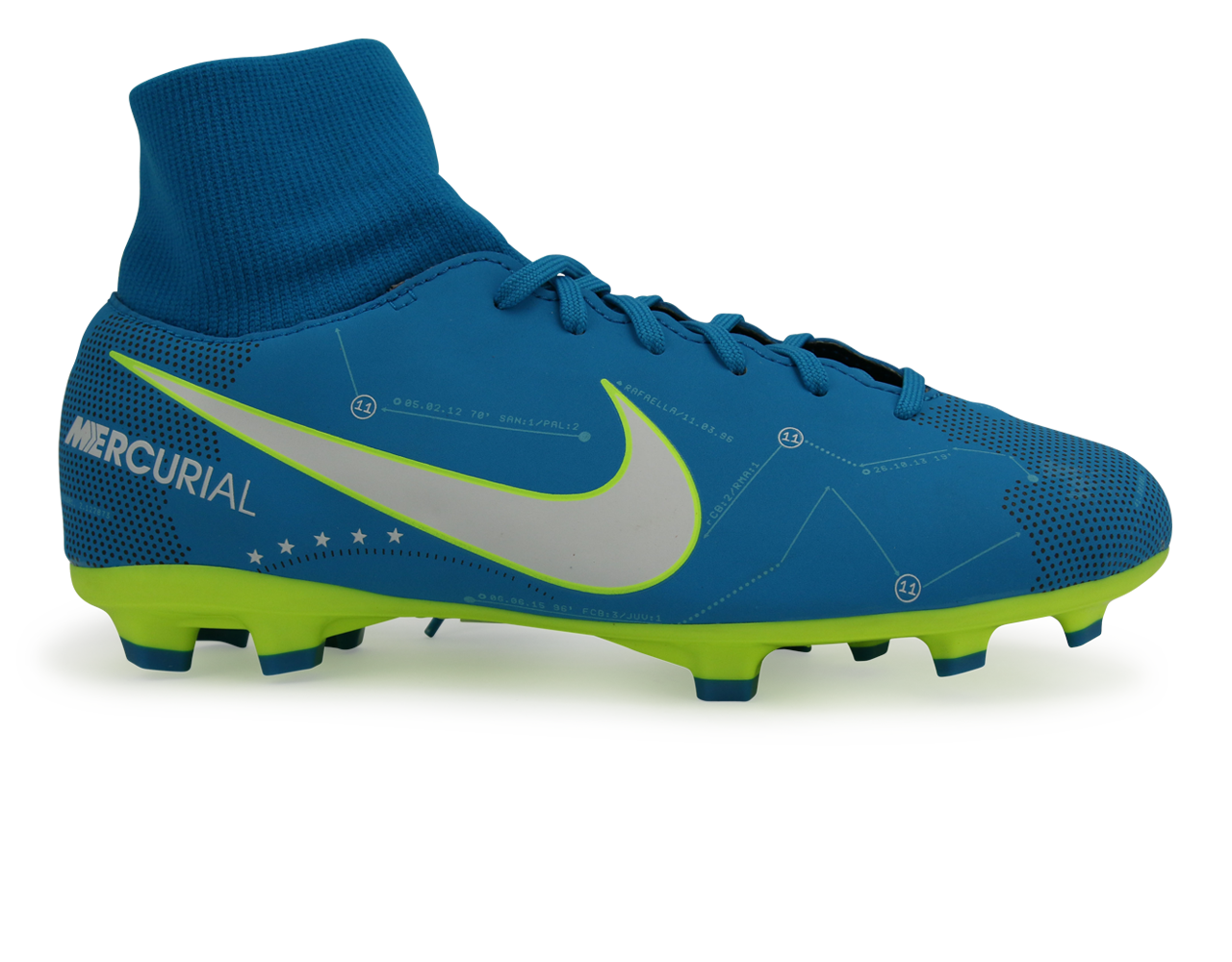 Nike Kids Mercurial Victory Dynamic Fit Neymar Jr FG Blue Orbit/White
