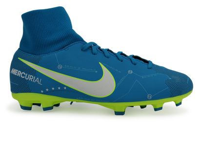Nike Kids Mercurial Victory Dynamic Fit Neymar Jr FG Blue Orbit/White