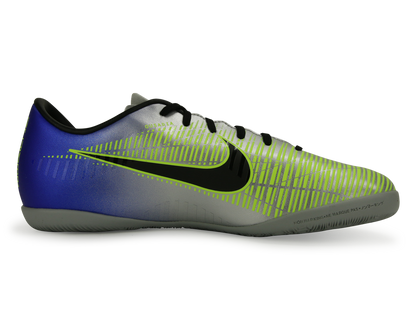 Nike Kids MercurialX Victory 6 Neymar Jr Indoor Soccer Shoes Racer Blue/Black/Chrome/Volt