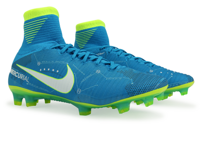 Nike Men's Mercurial Superfly V Neymar Jr FG Blue Orbit/White