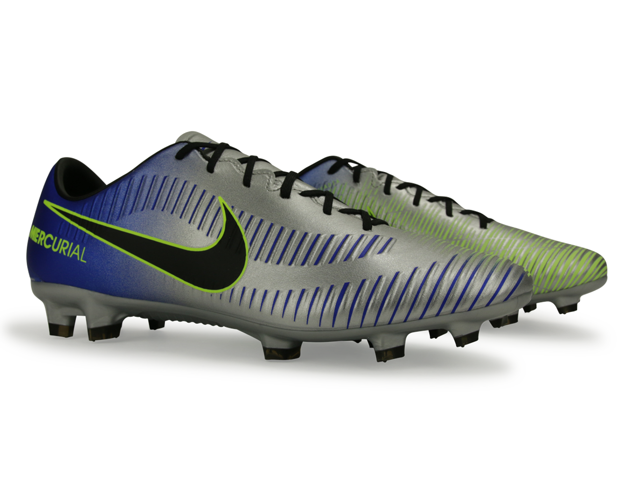 Nike Men's Mercurial Veloce III Neymar Jr FG Racer Blue/Black/Chrome/Volt