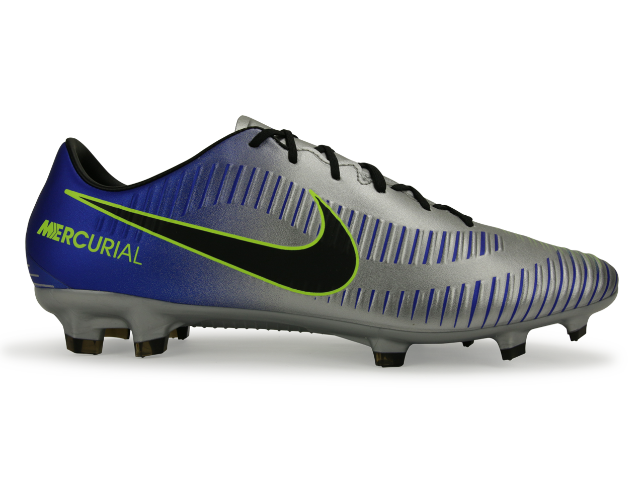 Nike Men's Mercurial Veloce III Neymar Jr FG Racer Blue/Black/Chrome/Volt