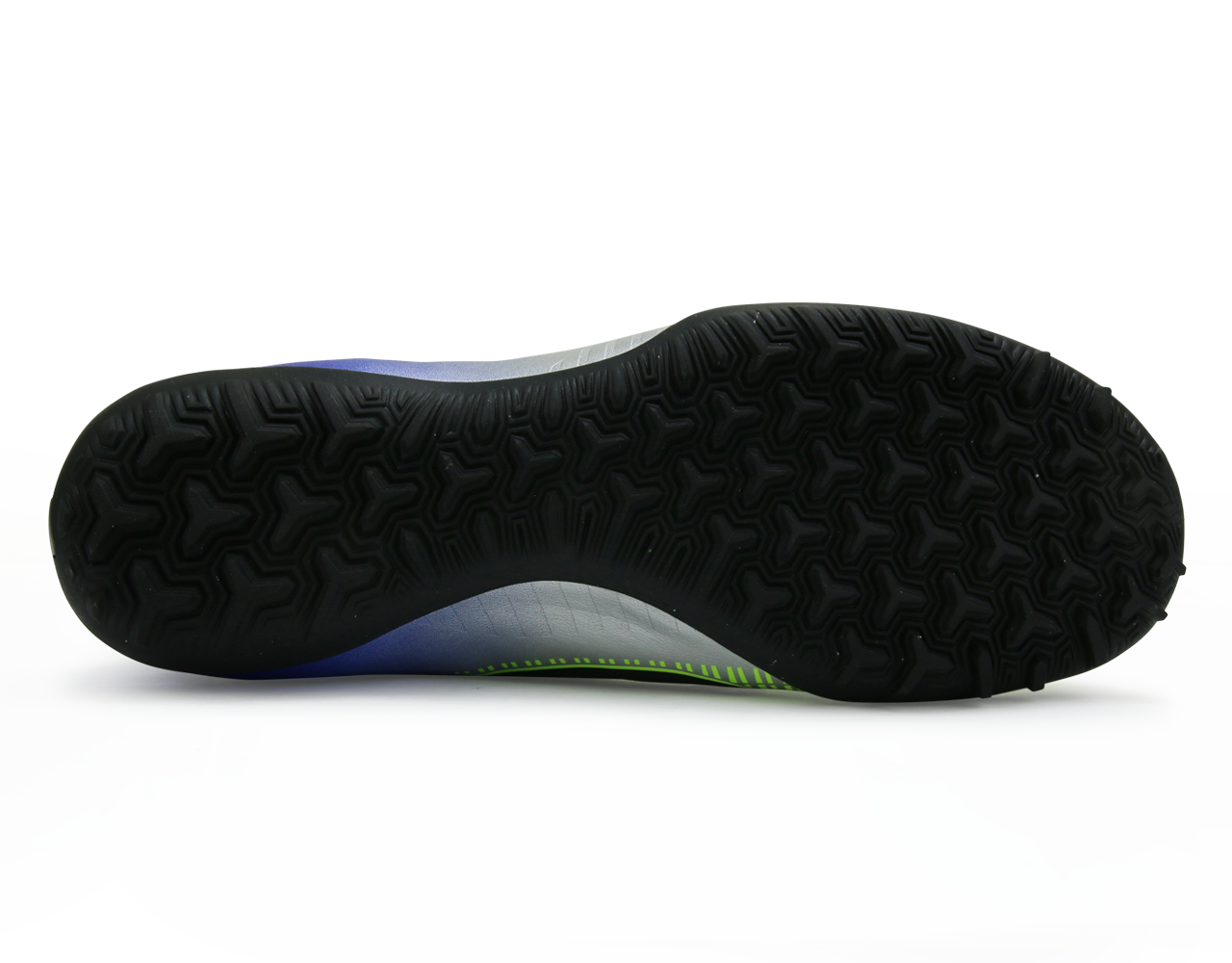 Nike Men's MercurialX Victory VI Neymar Jr Turf Soccer Shoes Racer Blue/Black/Chrome/Volt
