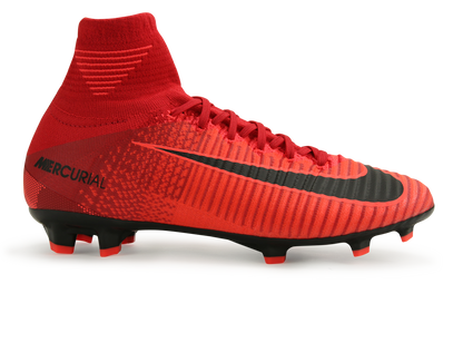 Nike Kids Mercurial Superfly V Dynamic Fit FG University Red/Black
