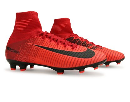 Nike Kids Mercurial Superfly V Dynamic Fit FG University Red/Black