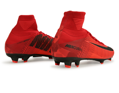 Nike Kids Mercurial Superfly V Dynamic Fit FG University Red/Black