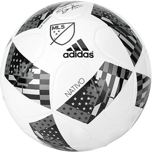 adidas Nativo 16 Glider MLS Replica Match Soccer Ball  White/Black