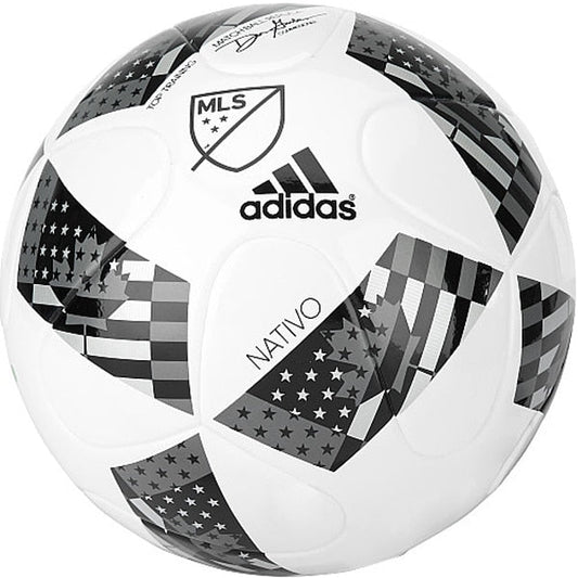 adidas Nativo 16 Glider MLS Replica Match Soccer Ball  White/Black
