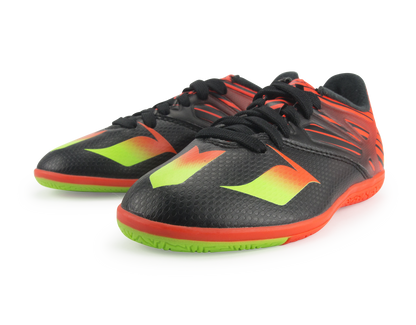 adidas Kids Messi 15.3 Indoor Soccer Shoes Core Black/Neon Green/Infrared