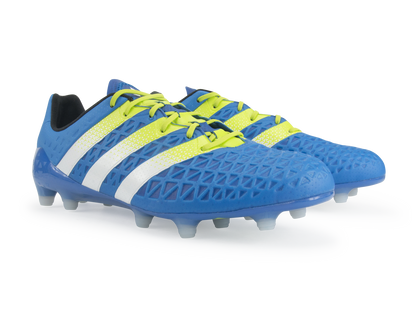 adidas Men's ACE 16.1 FG/AG Blue/White/Solar Slime