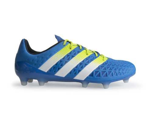 adidas Men's ACE 16.1 FG/AG Blue/White/Solar Slime