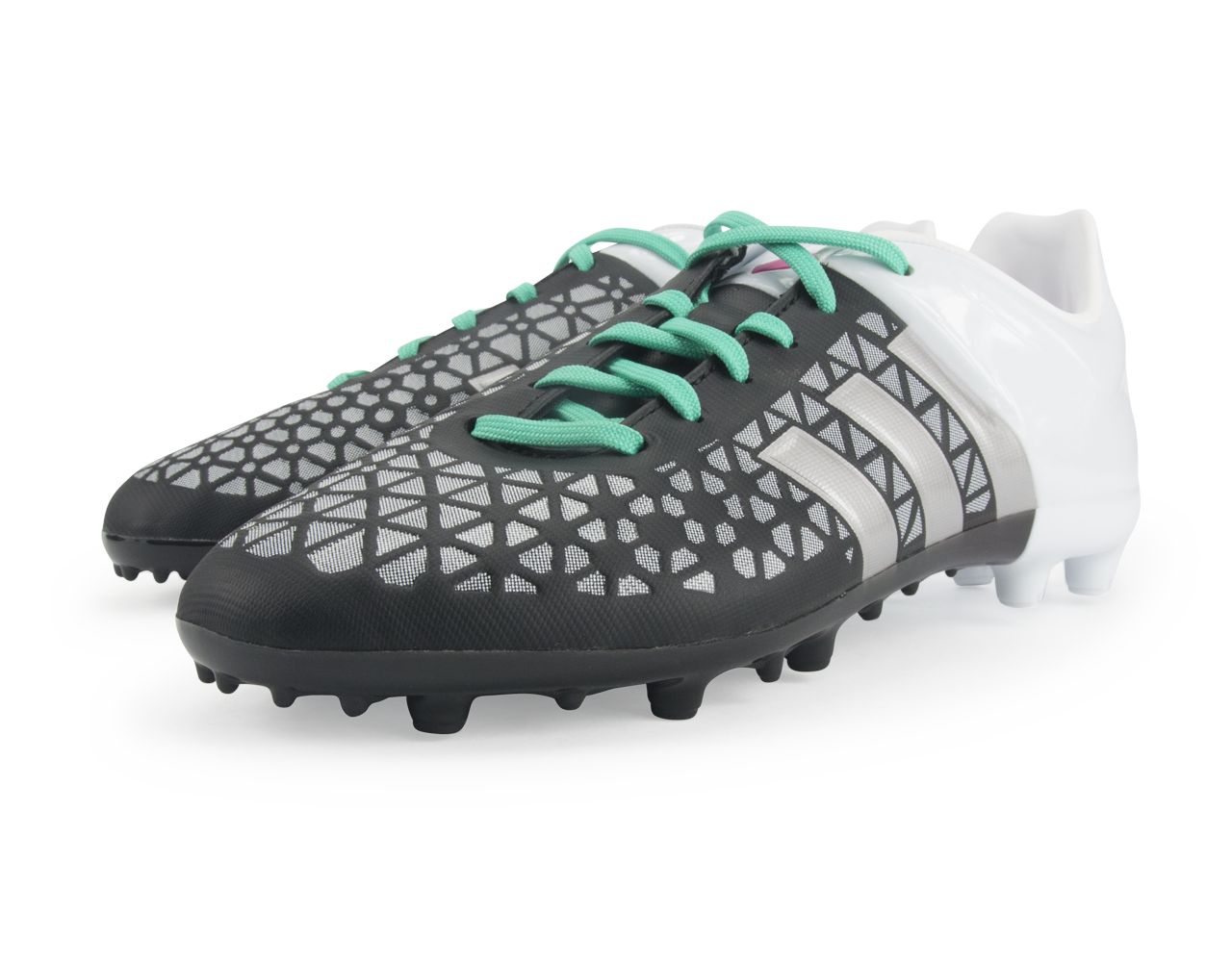 adidas Kids ACE 15.3 FG/AG Black/Metallic Silver/Mint
