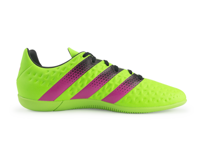 adidas Men's ACE 15.3 Indoor Soccer Shoes Solar Green/Shock Pink/Black