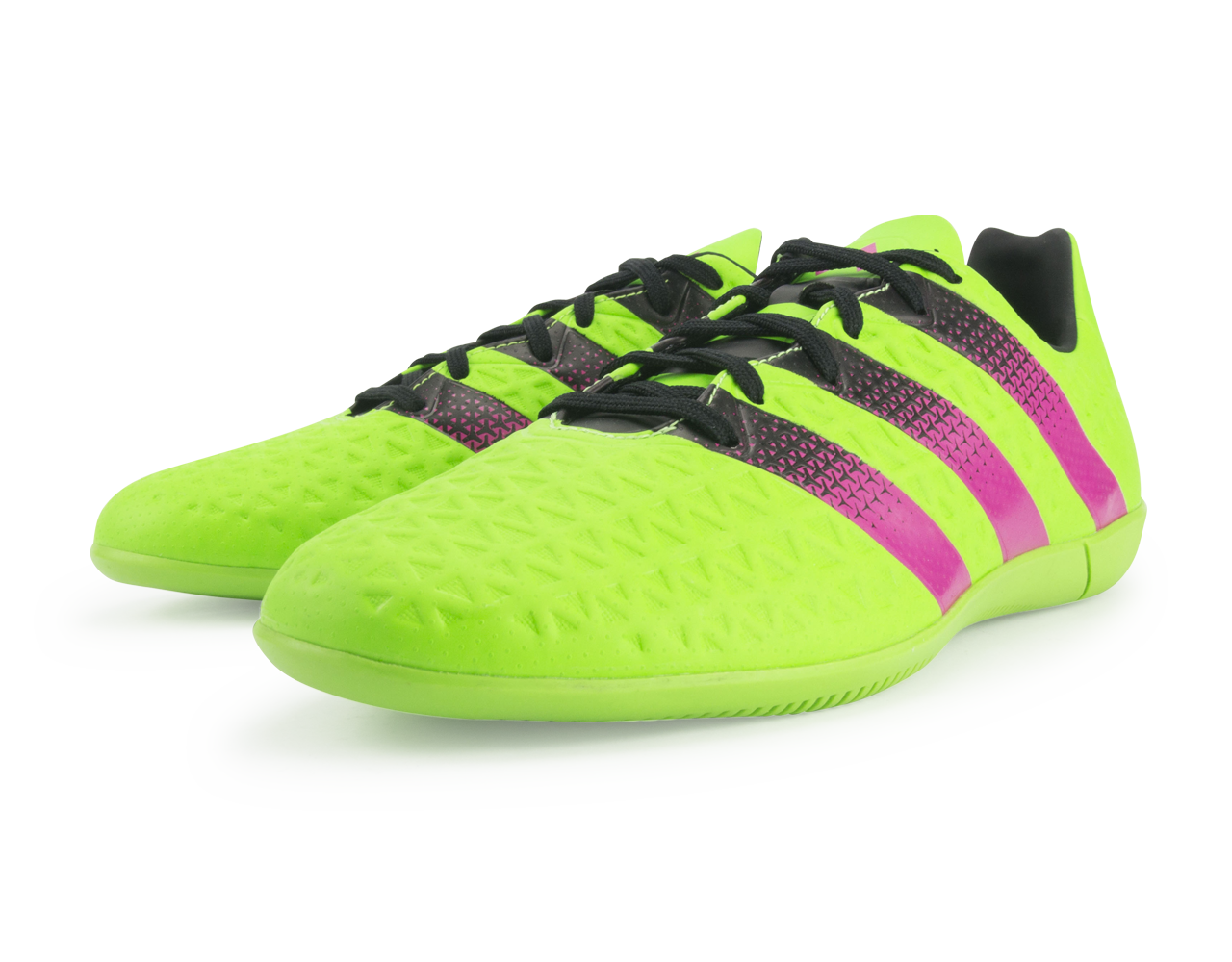 adidas Men's ACE 15.3 Indoor Soccer Shoes Solar Green/Shock Pink/Black