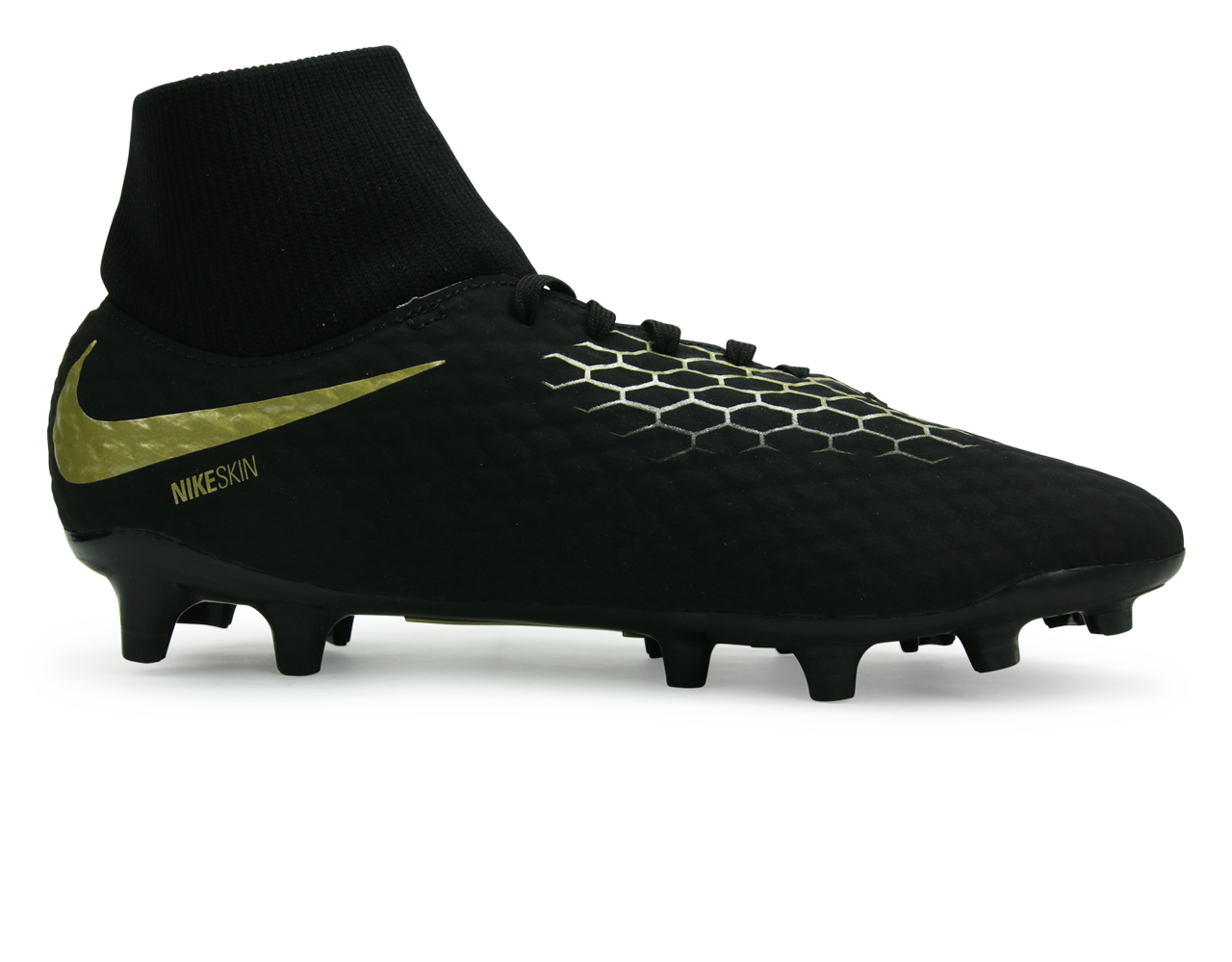 Nike Men's Hypervenom Phantom 3 Academy DF FG Black/Metalic Vivid Gold
