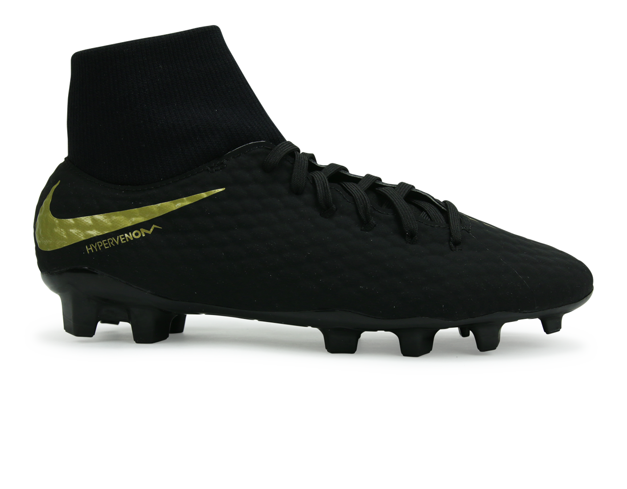Nike Men's Hypervenom Phantom 3 Academy DF FG Black/Metalic Vivid Gold