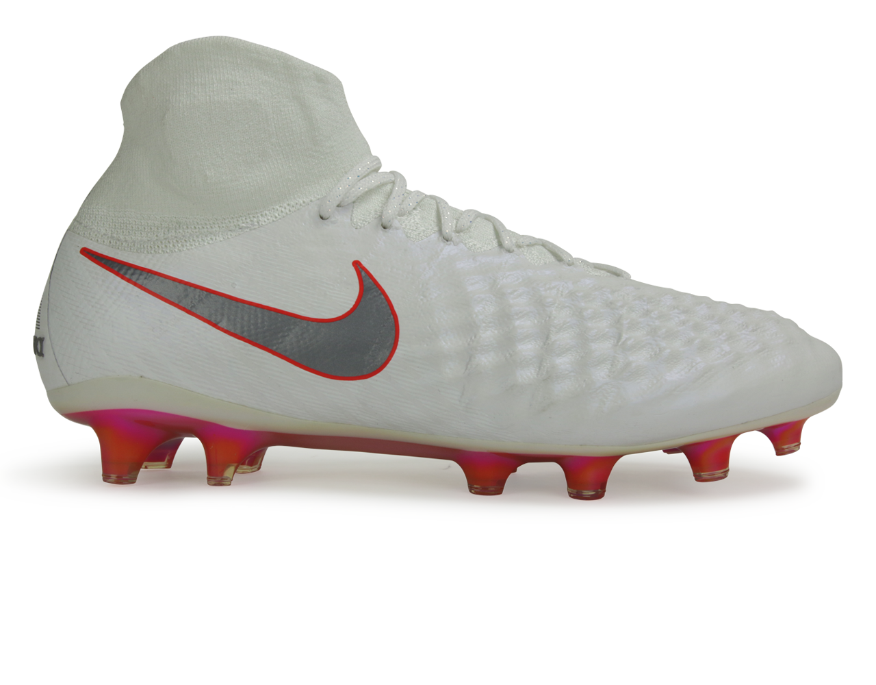 Nike Men's Magista Obra 2 Elite DF FG White/Metalic Cool Grey/Light Crimson