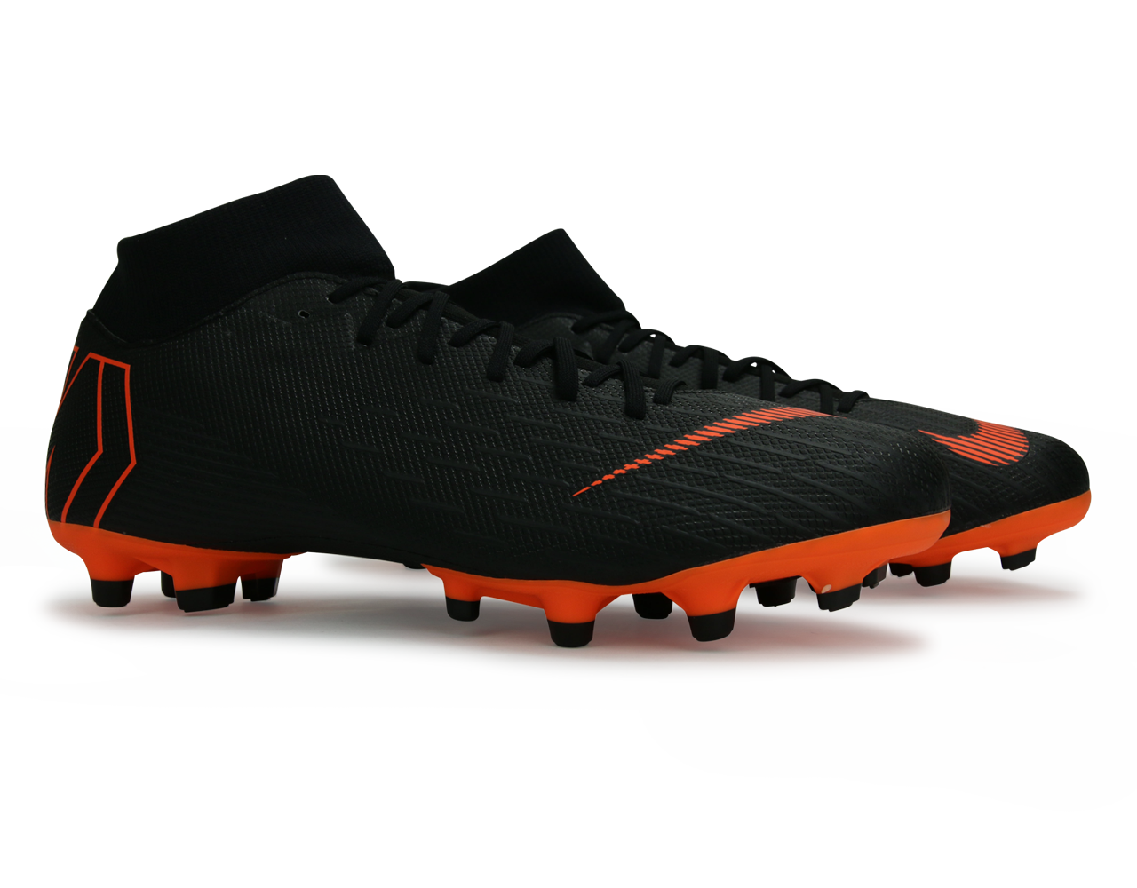 Nike Men's Mercurial Superfly VI Academy FG/MG Black/Total Orange