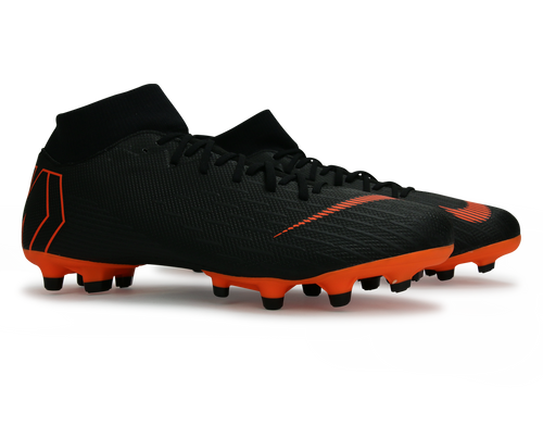 Nike Men's Mercurial Superfly VI Academy FG/MG Black/Total Orange