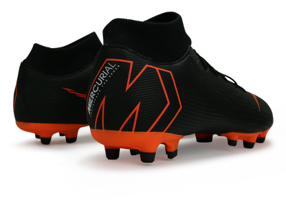 Nike Men's Mercurial Superfly VI Academy FG/MG Black/Total Orange