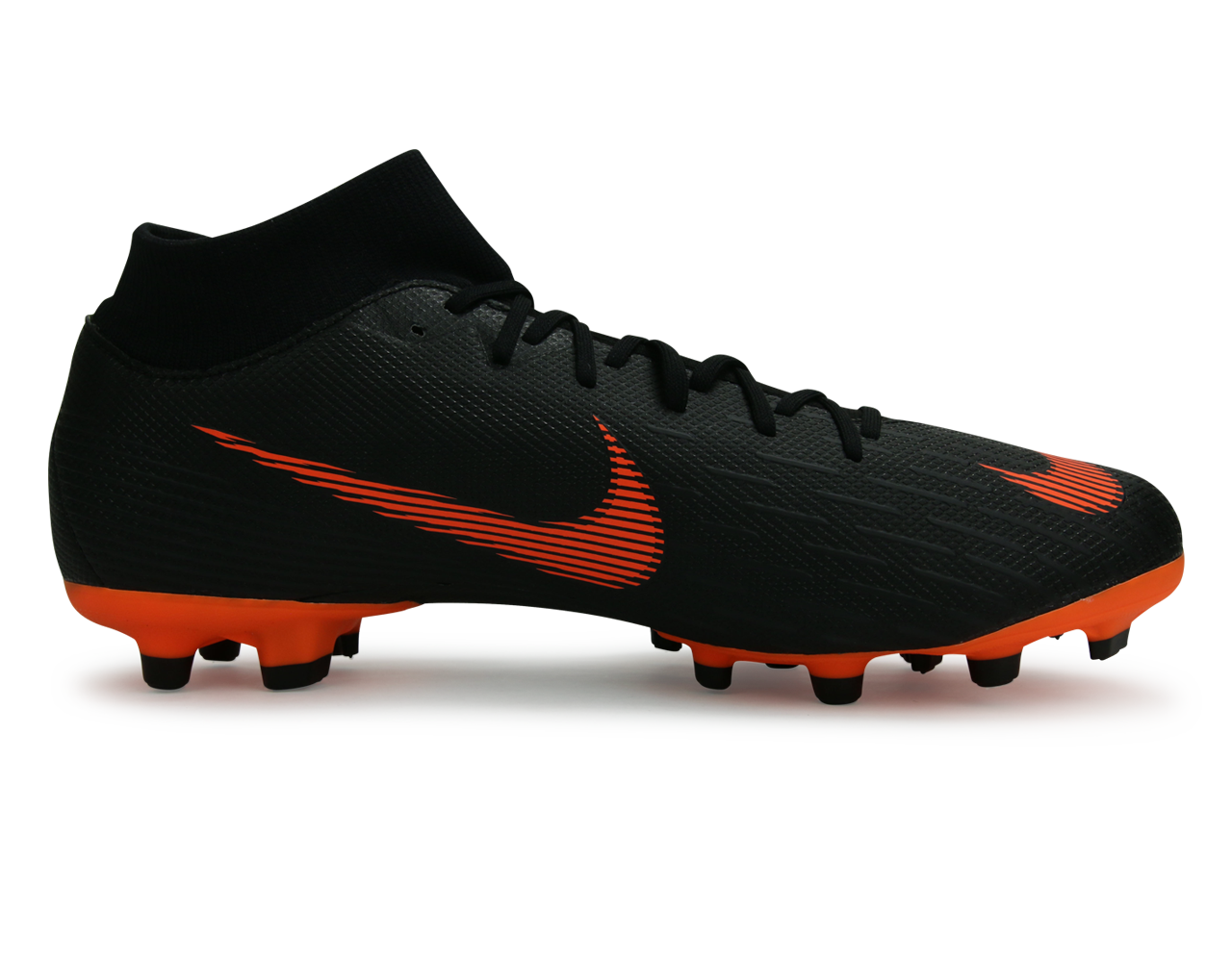Nike Men's Mercurial Superfly VI Academy FG/MG Black/Total Orange