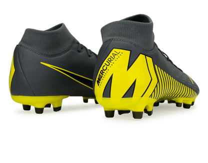 Nike Men's Mercurial Superfly Game Over Academy 6 FG/MG Dark Grey/Black
