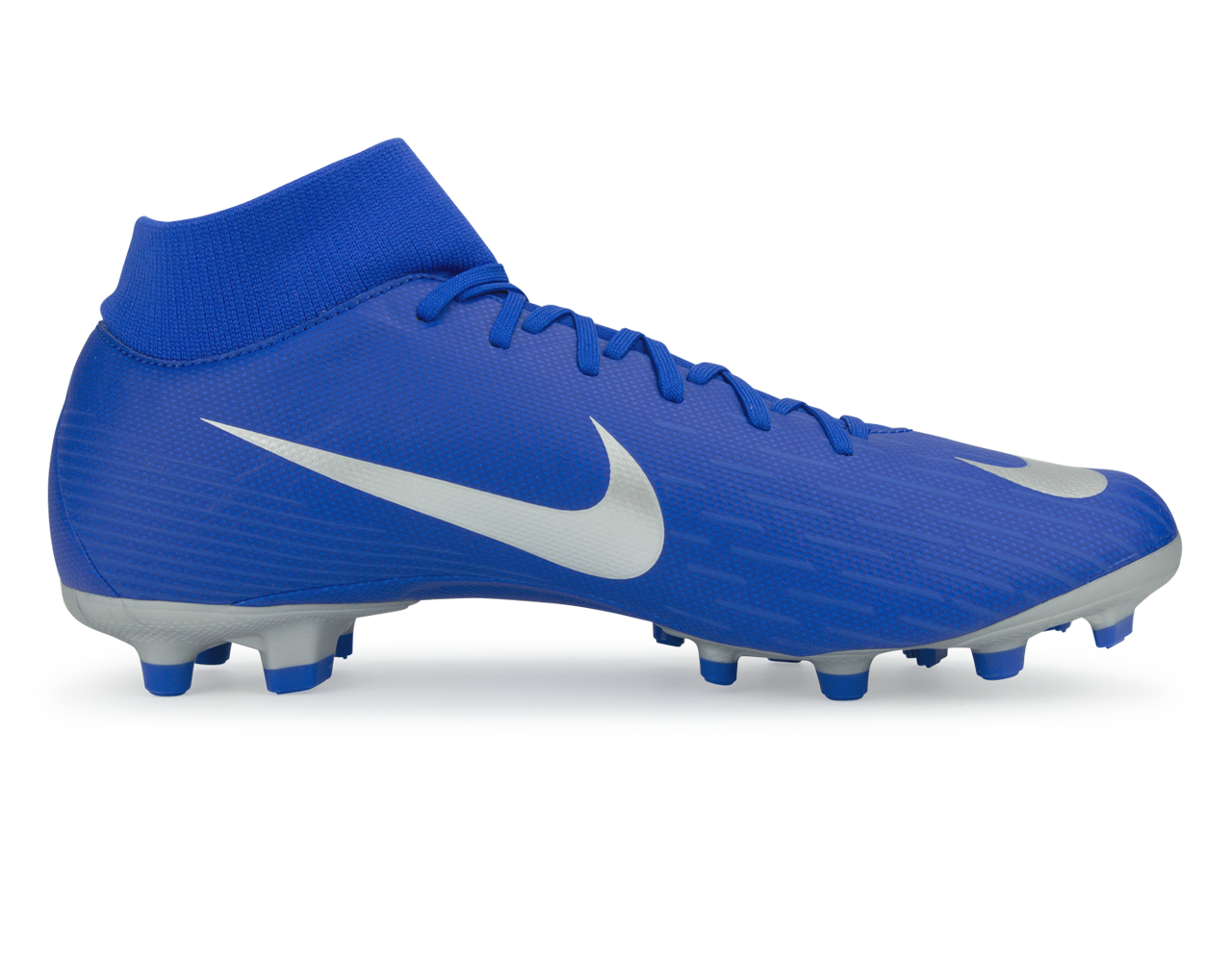 Nike Men's Mercurial Superfly 6 Academy FG Racer Blue/Metallic Silver