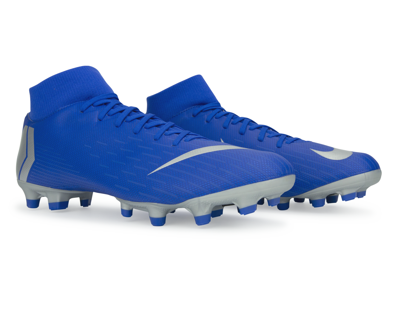 Nike Men's Mercurial Superfly 6 Academy FG Racer Blue/Metallic Silver